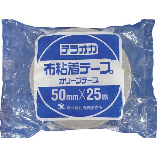 ■TERAOKA カラーオリーブテープ NO.145 灰 50mm×25M〔品番:145GY50X25〕【4195981:0】[店頭受取不可]