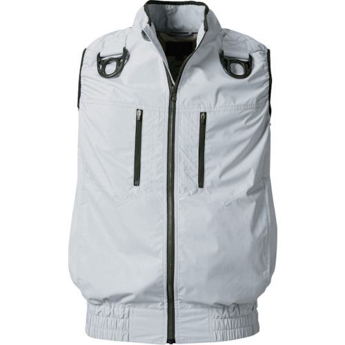 ■HOOH 快適ウェア フルハーネス対応ベスト 4L シルバーグレー〔品番:V93994L39〕【4200583:0】[送料別途見積り][掲外取寄][店頭受取不可]