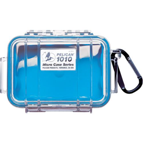 ■PELICAN マイクロケース 1010 青 149×103×54〔品番:1010BL〕【4204972:0】[店頭受取不可]