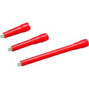 ■KTC 6.3sq.絶縁エクステンションバー 150mm 適合規格60900:2004 AC1000V、DC1500V〔品番:ZBE2-150〕【420553...