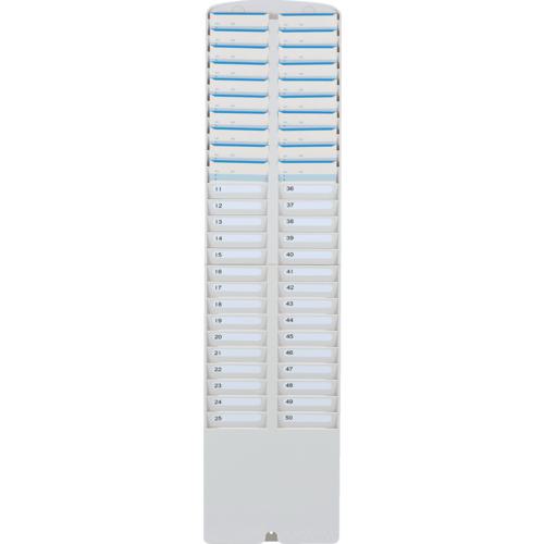 ■アマノ タイムカードラック 50S-W〔品番:50SW〕【4210241:0】[店頭受取不可]