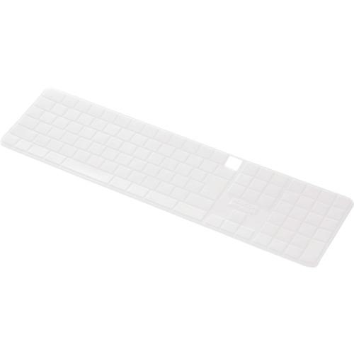 ■エレコム キーボードカバー 抗菌 Apple TouchID搭載Magic Keyboard テンキー付(JIS)〔品番:PKPMACK4〕【4224406:0】[法人・事業所限定][外直送元][店頭受取不可]