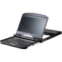 ■ATEN 16ポートKVMドロワー/VGA/18.5LCD/1,355x768/ショートラック対応/ロングレール同梱〔品番:CL3116NXJJL〕【4250...
