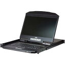 ■ATEN 8ポートKVMドロワー/VGA/18.5LCD/1,355x768/ショートラック対応/ロングレール同梱〔品番:CL3108NXJJL〕【42506...