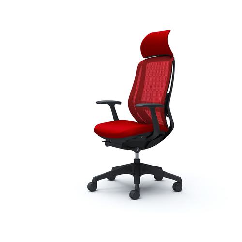 ■OKAMURA シルフィー固定肘 背メッシュEXハイ ブラックボディ ハンガー無 ランバー有 樹脂脚〔品番:C64AXSFMP9〕【4253224:0】[送料別途見積り][法人・事業所限定][外直送][店頭受取不可]