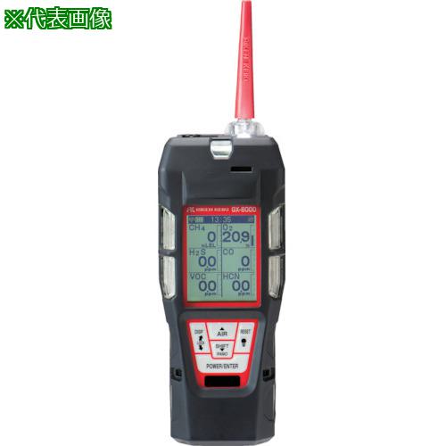 ■理研 ポータブルマルチガスモニター Model GX-6000 乾電池式〔品番:GX6000AM111E200D〕【4258405:0】[法人・事業所限定][外直送元][店頭受取不可]