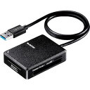 ■ELECOM メモリリーダライタ 超高速タイプ USB3.0 ケーブル50cm SD+microSD+MS+CF対応〔品番:MR3C402BK〕【426412...