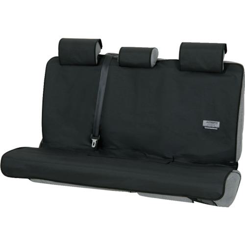 ■BonForm カーシートカバー ファインテックス リヤ(枕カバー付き・シートベルト対応) 1枚 ブラック〔品..