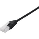 ■BUFFALO ツメの折れないLANケーブル カテゴリー6 ストレート スリム 3m ブラック〔品番:BSLS6SU30BK2〕【4284200:0】[送料別...