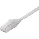 ■BUFFALO Cat6A ツメの折れないLANケーブル フラット ストレート 2m ホワイト〔品番:BSLS6AFU20WH〕【4284215:0】[送料別...