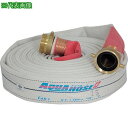■IWA 散水/消防用 1.3MPa ホース ゴルフ (内面ゴム引き)黄銅製ANSI式金具付(銅線巻)〔品番:01GLF4015ANS〕【4287640:0】[...