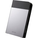 ■BUFFALO ICカード対応MILスペック 耐衝撃ボディー防雨防塵ポータブルHDD 2TB シルバー〔品番:HDPZN2.0U3S〕【4288948:0】[...