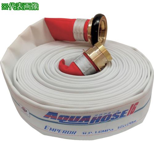 ■IWA 散水/消防用 1.6MPa ホース エンペラー (内面ゴム引) 黄銅製町野式金具付(銅線巻)〔品番:01EMP250..