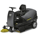 ■KARCHER 搭乗式バキュームスイーパー KM 100/100 R BAT 100V充電仕様〔品番:9.548525.0〕【4290277:0】[法人・事業...