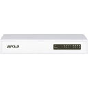 ■BUFFALO 10/100Mbps対応 スイッチングHub 金属筐体/電源内蔵モデル 8ポート ホワイト〔品番:LSW4TX8NSWH〕【4292164:0...
