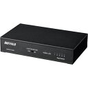 ■BUFFALO Giga 5ポート スイッチングハブ 電源内蔵 金属筐体 マグネット付 ブラック〔品番:LSW6GT5NSBK〕【4293598:0】[店頭受...