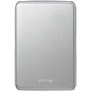 ■BUFFALO USB3.1(Gen.1)対応 アルミ素材&薄型ポータブルHDD 1TB シルバー〔品番:HDPUS1.0U3SVD〕【4293647:0】[...