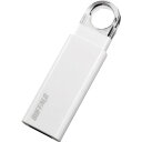 ■BUFFALO オートリターン機構搭載 ノックスライド USB3.1(Gen1)/USB3.0対応 USBメモリー 16GB ホワイト〔品番:RUF3KS16...