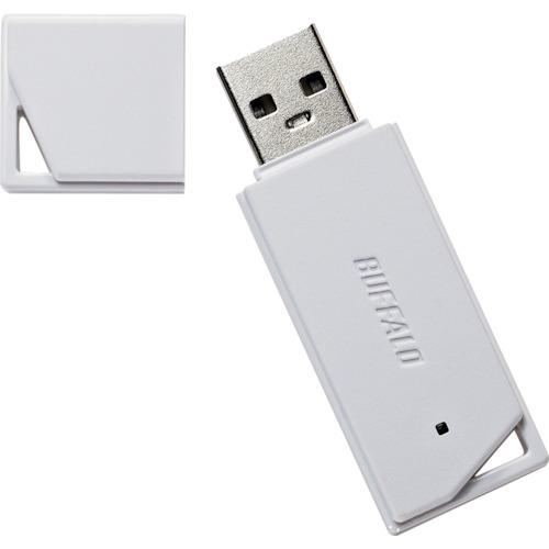 ■BUFFALO USB2.0 どっちもUSBメモリー 16GB ホワイト〔品番:RUF2KR16GAWH〕【4296741:0】[店頭受取不可]