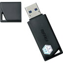 ■BUFFALO USB3.2(Gen1) 抗ウイルス・抗菌USBメモリー 128GB ブラック〔品番:RUF3KVB128GBK〕【4296794:0】[送料...