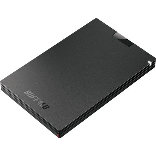 ■バッファロー USB3.2(Gen1) ポータブルSSD Type-A 2.0TB ブラック〔品番:SSDPG2.0U3BC〕【4304794:0】 送料別途見積り 掲外取寄 店頭受取不可