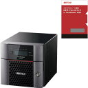 ■バッファロー TeraStation WSS デスクトップ2ベイNAS 2TB Workgroup NEライセンスパック 1年1TBセット〔品番:WS5220...