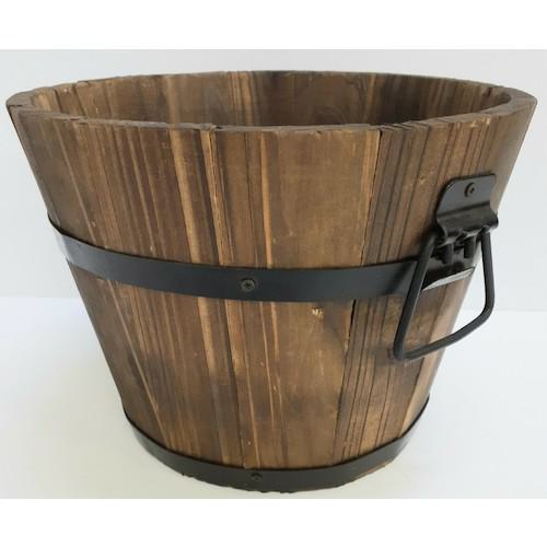 ■伝蔵焼杉プランター深型φ26《6...