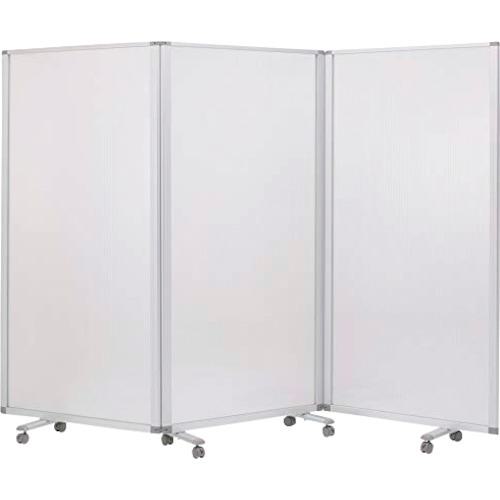 ■COMAI 3連スクリーンポリカーボネートワイド W2700 × H1800〔品番:TP31809BNPC〕【4307254:0】[法人・事業所限定][外直送元][店頭受取不可]