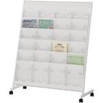 ■ウチダ パンフレットラック ES-P-406 ロータイプ直立片面4列6段〔品番:64041118〕【4313388:0】[送料..