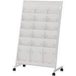 ■ウチダ パンフレットラック ES-P-306 ロータイプ直立片面3列6段〔品番:64041117〕【4314968:0】[送料..