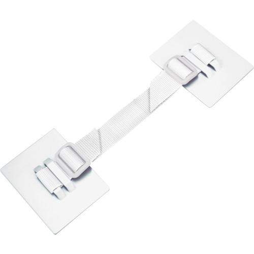 ■ティーエフサービス 家具・キャビネット転倒防止粘着金具 ティープレートベルトタイプ(ホワイト)2個入り 耐荷重約360kg(2個使用時)〔品番:TPB7090W〕【4321990:0】[店頭受取不可]