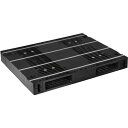 ■NPC プラスチックパレットAZTR-1210-2FFWE-RR 両面二方差し 黒〔品番:AZTR12102FFWERR〕【4328320:0】[法人・事業所...