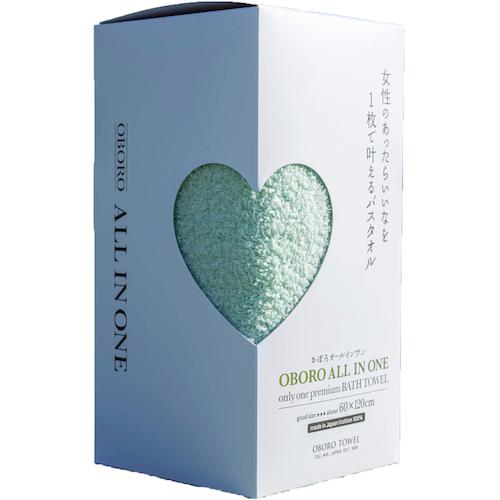 ■グリーンクロス おぼろオールインワン バスタオル グリーン〔品番:6300029498〕【4342098:0】[送料別..