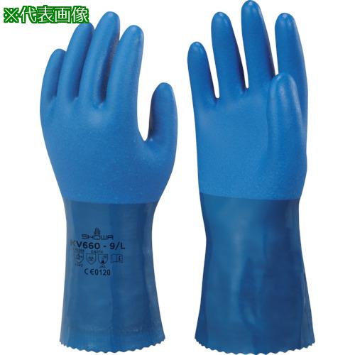 ■【5双まとめ売り】SHOWA 耐切創手袋 KV-660 ブルー XLサイズ〔品番:KV660XL〕【4342852:0】[店頭受取不可]