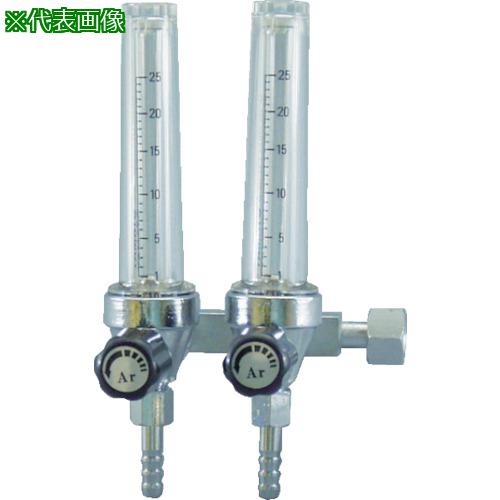 ■YAMATO フロート式流量計 二連式 F2M-25-O2〔品番:F2M25O2〕【4357884:0】[店頭受取不可]