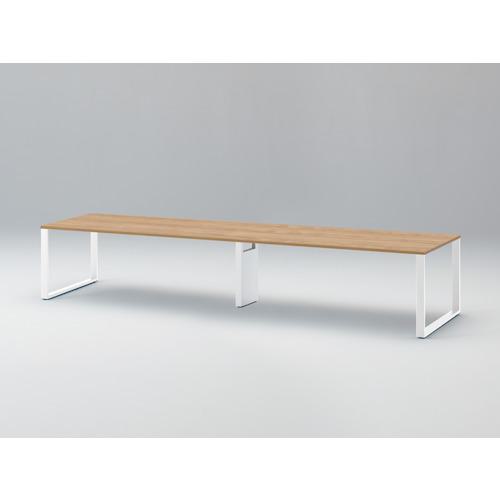 ■ITOKI ノットワーク タッチダウンテーブル両面D1100 天板トリニティオークライト・脚ホワイト〔品番:JWL361GESWD〕【4361284:0】[送料別途見積り][法人・事業所限定][外直送][店頭受取不可]