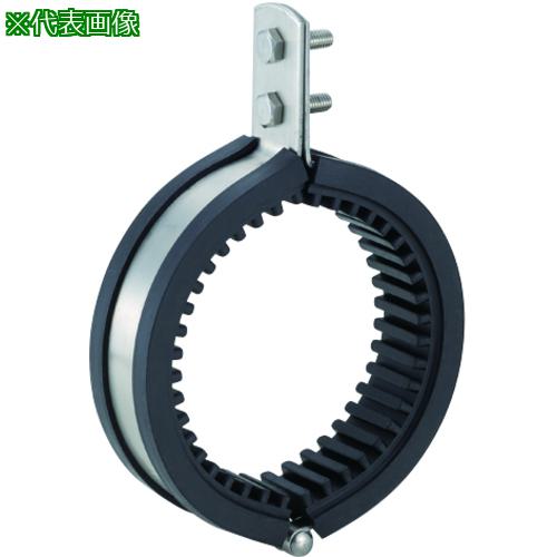 ■AKAGI ステン防振立バンド10tゴム付150A〔品番:A103590135〕【4365287:0】[送料別途見積り][法人・事..