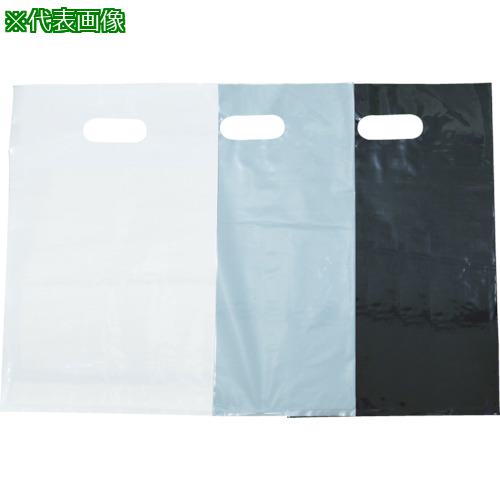 ■TRUSCO カラーポリ手提げ袋M 0.08X300X450 黒 20枚入〔品番:F3045BK〕【4378407:0】[店頭受取不可]