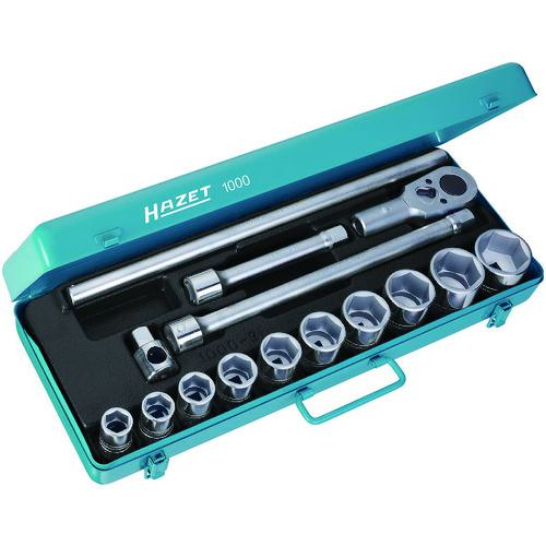 ■HAZET ソケットレンチセット(6角タイプ・差込角19.0mm)〔品番:1000〕【4392116:0】[送料別途見積り][店頭受取不可]