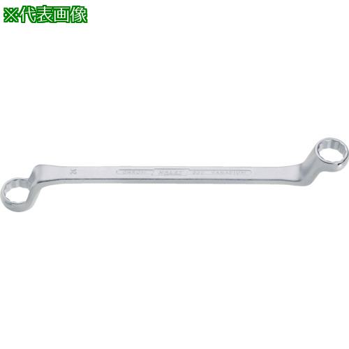 ■HAZET 両口めがねレンチ(75度ディープオフセット) 17X19mm〔品番:63017X19〕【4394305:0】[店頭受取不可]