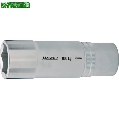 ■HAZET ディープソケットレンチ(6角タイプ・差込角12.7mm・対辺19mm)〔品番:900LG19〕【4396065:0】[店頭受取不可]
