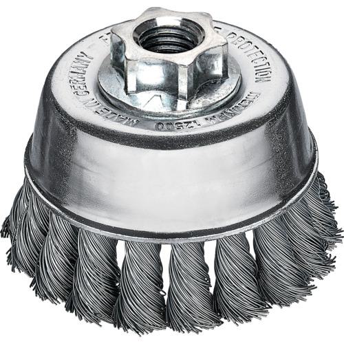 ■LESSMANN 工業用カップブラシ Φ65 高張度鋼線 線径0.35〔品番:482114〕【4425529:0】[店頭受取不可]