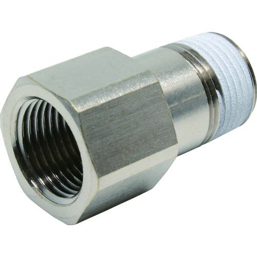 ■PISCO チューブフィッティング 延長継手ブッシュ おねじR3/8 めねじRc3/8〔品番:PF0303〕【4426932:0】[店頭受取不可]