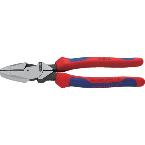 ■KNIPEX ウォーターポンププライヤー アリゲーター ソフトプラスチックハンドル 180mm〔品番:8801180〕