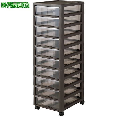 ■JEJアステージ アプロスB4 深10段 ダークブラウン《2個入》〔品番:APLOSB4FUKA10DB〕【4470059×2:0】[送料別途見積り][法人・事業所限定][外直送][店頭受取不可]