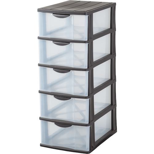 ■JEJアステージ フロンテミニA4 深5段 ダークブラウン《4個入》〔品番:FROTEMINIA4FUKA5DB〕【4470063×4:0】[送料別途見積り][法人・事業所限定][外直送][店頭受取不可]