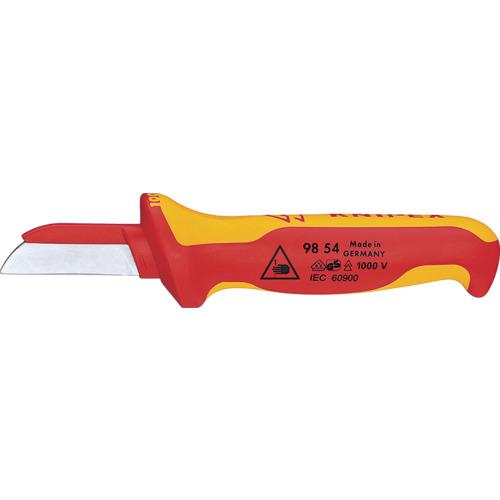 ■KNIPEX 絶縁電工ナイフ 180mm〔品番:9854〕【4470109:0】[店頭受取不可]