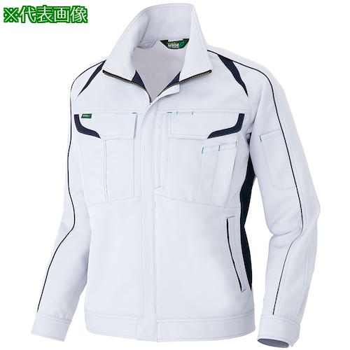 ■アイトス 長袖ストレッチブルゾン(エコワーカーストレッチ) シルバーグレー M〔品番:AZ1901003M〕【4484006:0】[送料別途見積り][掲外取寄][店頭受取不可]
