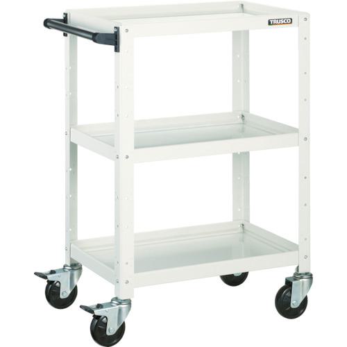■TRUSCO ツールワゴン バーディワゴン 600X400XH880 3段 ホワイト〔品番:BDW963W〕【4501641:0】[直送DS][店頭受取不可]