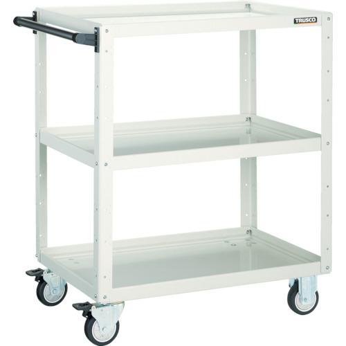 ■TRUSCO ツールワゴン イーグルワゴン 600X400XH880 ウレタン車輪 ホワイト〔品番:EGW963UW〕【4502213:0】[直送DS][店頭受取不可]